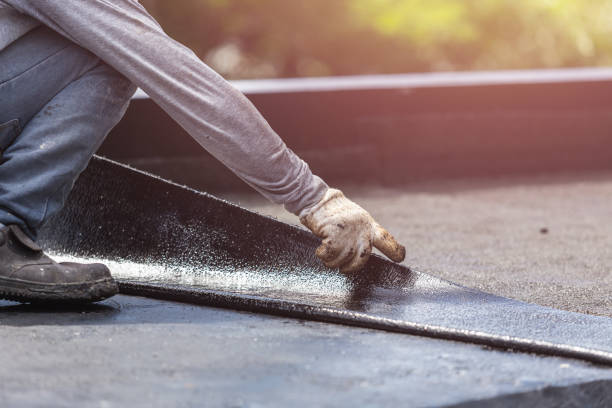 Professional Basement Waterproofing technician working in Englishtown, NJ